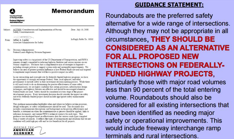 FHWA Memo Consideration and Implementation