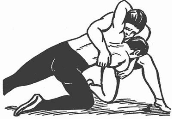 Toe and Ankle Hold This move can be well secured when the wrestler will be on the mat While working on the right side, draw the left foot of the defensive grappler up.