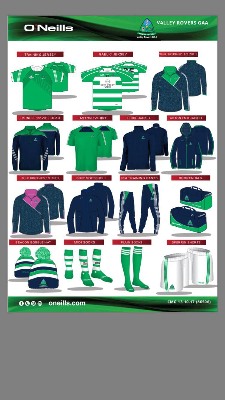 Club Gear will be for sale in the Bleach dressing rooms