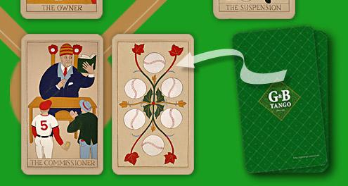 The offensive player turns over the top card of his/her shuffled offensive deck and places it next to the catcher.