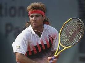 Agassi was the most flamboyant of all the players in history of the game.