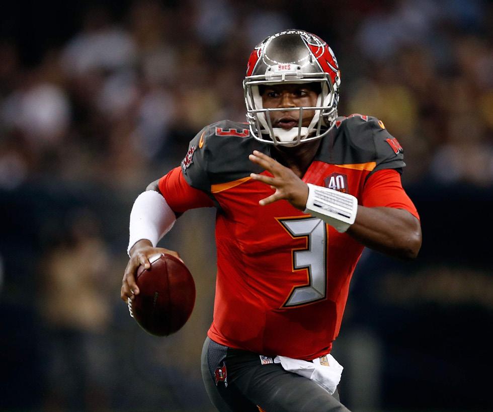 Jameis Winston Jameis Winston is the first quarterback to begin his career by throwing for at least 4,000 yards in his first two seasons.