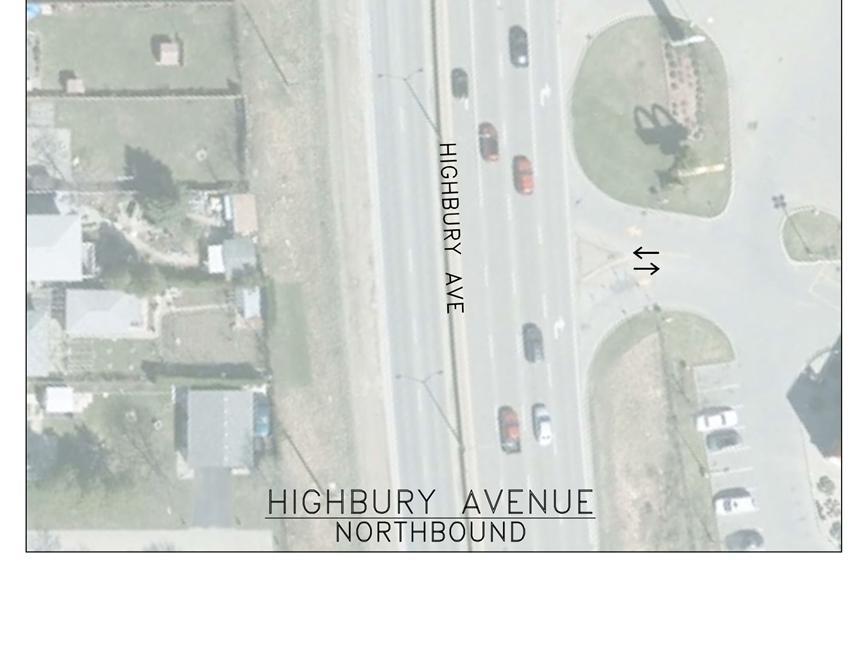 traffic Increases pavement width, affecting pedestrian crossing time for Hamilton Road Potential property impacts Affects painted stop line placement on west leg of intersection, reducing available