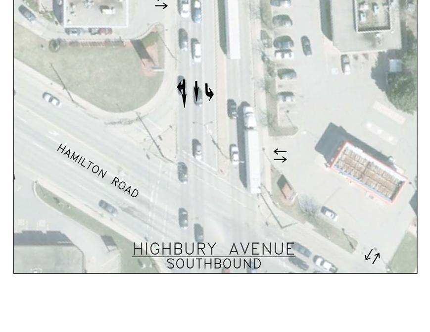 Downstream merge creates conflict point Long traffic backup (349m) Traffic volume exceeds capacity Reduce interference at Esso/Tim Horton's entrance (apply access management.