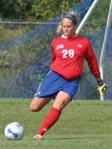 semester... Sophomore (2005): Sat out season as a redshirt due to injury... Freshman (2004): Saw action in goal in nine games during her rookie season... Allowed only one goal in 264:27 minutes.