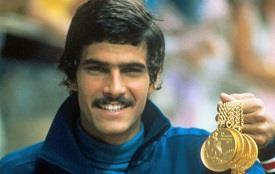 In October 1962, she became the first woman to swim 100 metres freestyle in less than one minute. Mark Spitz Mark Spitz is an American swimming champion.