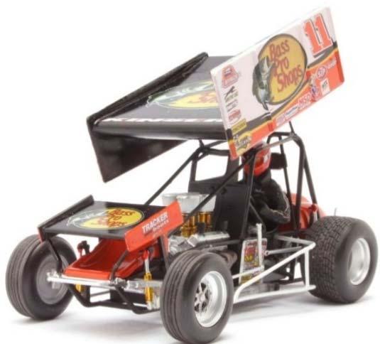 Sprint car A is wingless and has a streamlined shape to reduce drag.