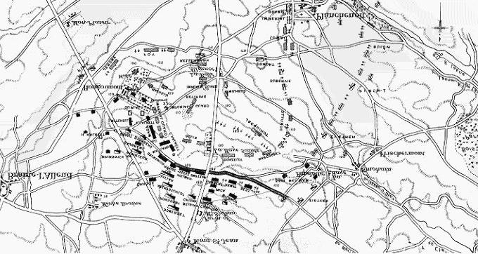 infantry attack) to a square (which aimed at repelling a cavalry assault). As the battle progressed, Colonel Best found his brigade at the easternmost flank of the fighting.