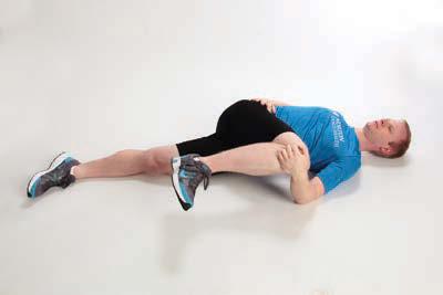 straight, lean forward until a comfortable stretch is felt in the hamstrings.