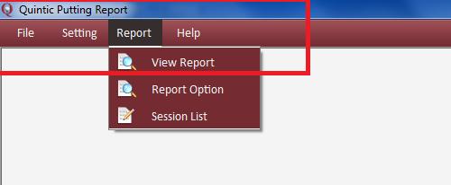 Create the Report The next step is to create a report. Click on Report, View Report (as displayed below). The following list will appear, displaying the putts which you have loaded.