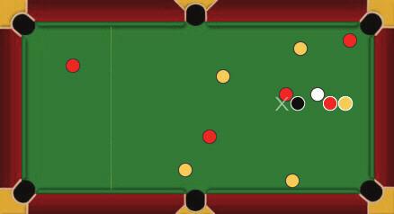 9. Balls which leave the table are replaced At any stage in the game, balls which leave the table are returned to the playing surface. If the cue ball, then it s played from baulk.
