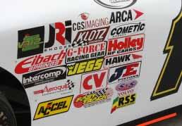 An Official Company status within the ARCA Performance Partners Program allows for the display of up to four decals inside a single program.