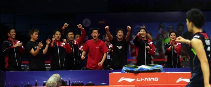 The second singles was a contest between youth and experience. Kento Momota, World Junior champion in 2012, showed maturity beyond his years as he outfoxed veteran Du Pengyu.