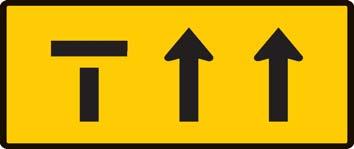 CG119 - General Knowledge If you are driving through a road work zone in the left hand lane and you see this sign you should - - Merge to the right and give way to other traffic.