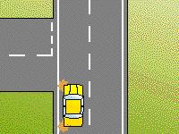 - Keep overtaking and cut in in front of the other car as soon as possible. LD022 - Traffic Lights / Lanes You want to turn left at this intersection.