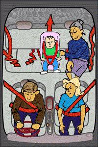 SB002 - Seat Belts / Restraints A car is carrying a driver and 3 adult passengers. There are seat belts in all seating positions. By law, seat belts must be worn by - - All four people.