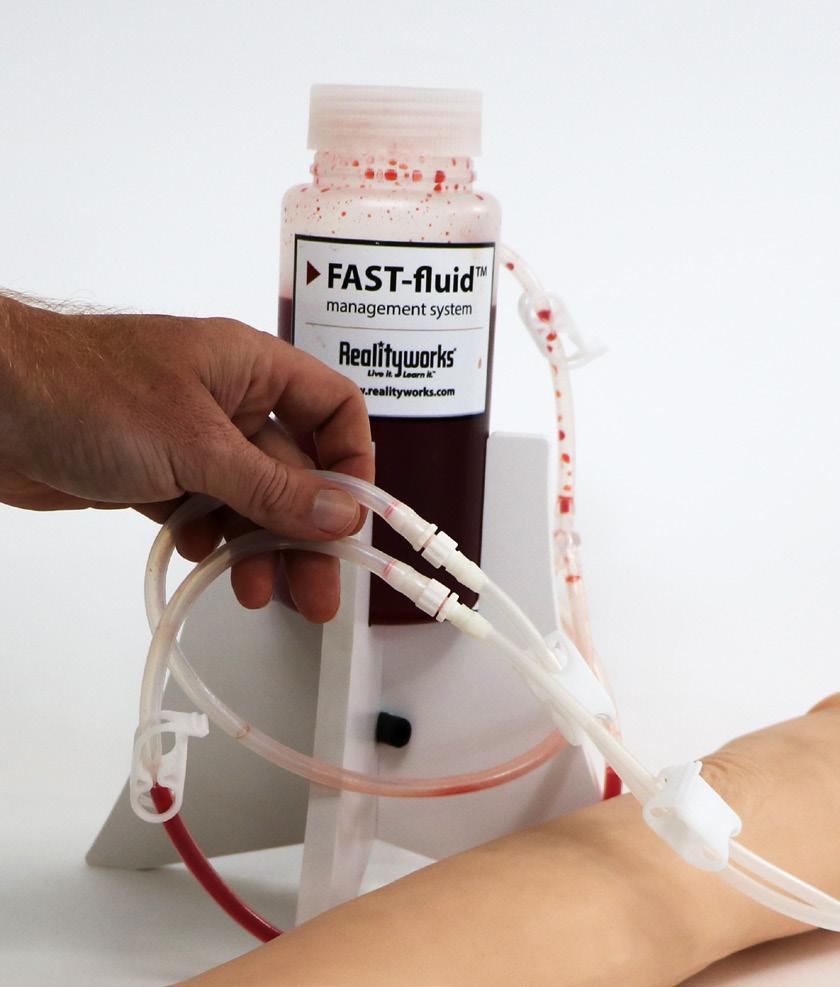 ARTERY PUNCTURE AND INTRAMUSCULAR TRAINING ARM Set-up instructions: 1.