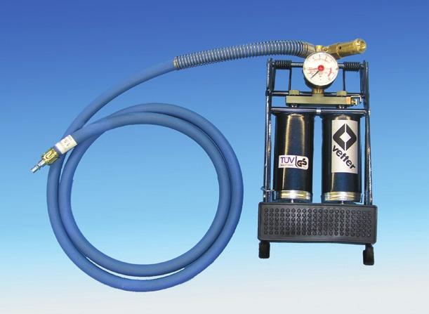 Air supply hose, 10m, with and without blocking valve The air supply hoses, with and without blocking valve, can be used as an extension between the air source and the controller. 3.