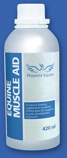 EQUINE MUSCLE AID A feed supplement which contains a highly concentrated source of Gamma Oryzanol. It contains Tocotrienols and Tocopherols to support muscle development and growth.