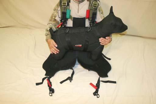 left. A live K9 must fi rst be outfi tted with its own K9 tactical harness equipped with two (2)