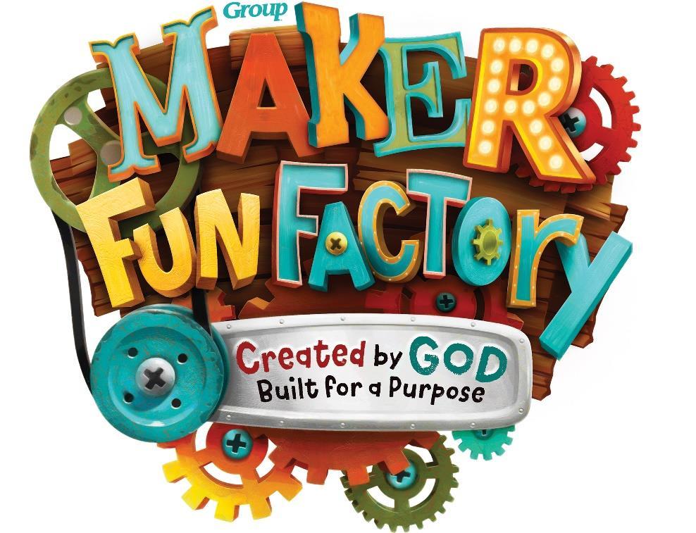 Vacation Bible School 2017! This year s theme is Maker Factory Fun. It will be an amazing adventure where kids learn they were created by God and built for a purpose.
