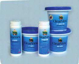 4. Use ClearVIEW Sanitizer products to prevent problems: Water Clean begins with ClearVIEW ClearVIEW sanitizer products include: SCENT-trific TABS, JUMBO TABS, STICKS, 1 TABITS: These products help
