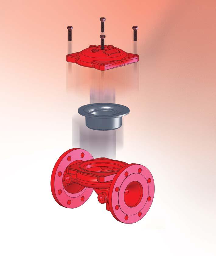 BERMAD - The Ultimate Fire Protection Valve Simple design One piece, solid elastomeric assembly Obstacle free, full bore In-line serviceable Large range of approved sizes & applications Vertical &