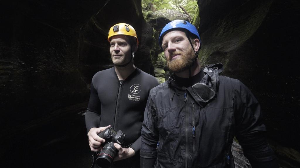 CHRIS BROWN DISCOVERS SYDNEY S SECRET CANYONS Just a couple of hours from Sydney city centre, the Blue Mountains are home to spectacular slot canyons that have been eroded over millions of years into