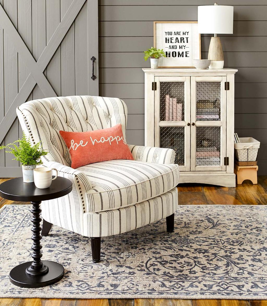 MORN RMOUS This style has moved out of the country and into town with rustic yet contemporary details that create a space that longs to be lived in. Put your feet up and stay awhile. M K.