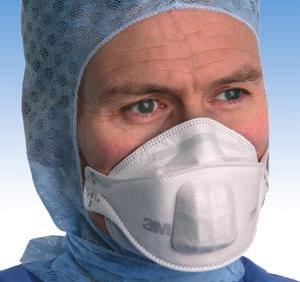 4 3M 1861 Unvalved Respirator EN149:2001, FFP1 Respiratory protection against: Sub-micron particles Fine Dusts Oil, water and non-volatile liquid based mists APF - 4 3M 1862