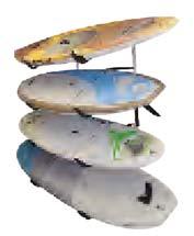These systems are specifically designed to store kayaks bikes, canoes, surfboards, SUPs, skis,