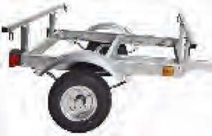 Load Capacity 400 lb 2" Receiver with Lift Handle and Four Pin Connector OPTIONAL ACCESSORIES Easy to Assemble "T-Box" Style Galvanized Frame Tows Perfectly with Solid Axle