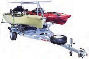 MPG550-AH MEGASPORT TRAILER PACKAGE MegaSport 2 Boat Ultimate Angler Package - Bunks MPG535 Base Trailer