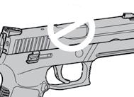 5.1 Clearing a Jam While shooting any firearm, an unfired cartridge or fired cartridge case may occasionally become jammed between the slide and the barrel.