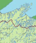 in Wisconsin streams in Lake Superior (left) and Lake Michigan (right) watersheds. Watershed boundaries ONE-THIRD OF WISCONSIN S TROUT STREAMS FLOW INTO LAKE SUPERIOR AND LAKE MICHIGAN.