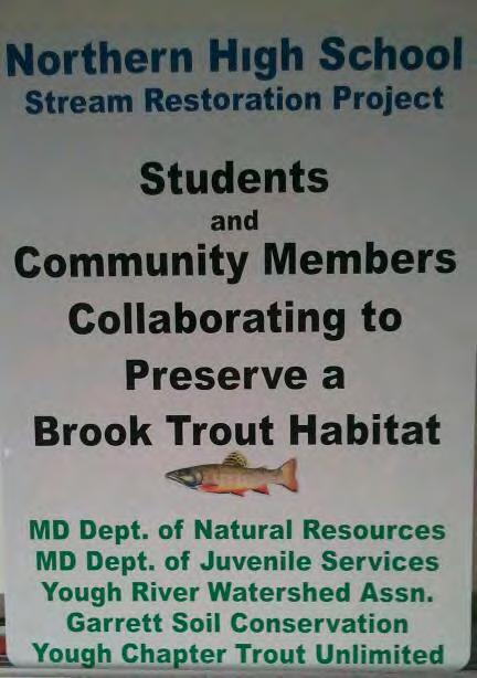 Partnership acknowledgements: Northern Garrett High School Maryland Department of Natural Resources Natural Resource Conservation Service Youghiogheny River Watershed Association Maryland Department