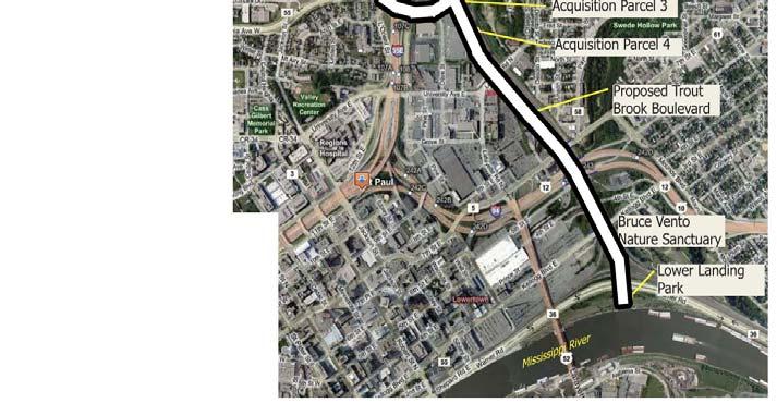 Ray suggested that there might be a potential corridor through Maplewood and Little Canada that could link the northern suburbs to the proposed Trout Brook Regional Trail to Downtown Saint Paul.