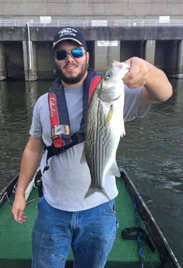Photo courtesy Watts Bar Bait & Tackle. (Con t from p. 4) Crappie: Jigs and deeper docks is the combination most anglers are using to catch crappie. Fishing is good.