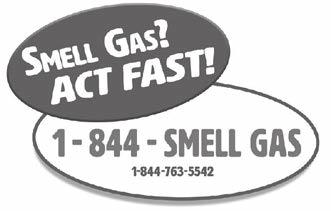 EMERGENCY PROCEDURES FOR DAMAGED AND BLOWING/LEAKING NATURAL GAS PIPELINES If you damage a gas line, immediately call 911 and ENSTAR at 1-844-SMELL GAS (1-844-763-5542). It s the law.