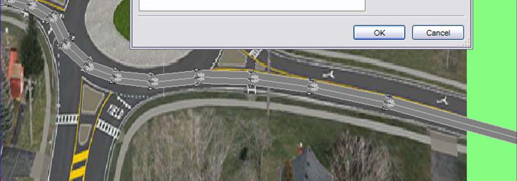 easy route and double left click on the roadway to