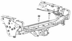 1 5) (j) Repeat steps 1. (f) through 1. (i) for the passenger side. (k) Raise hitch center section into position.