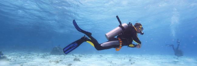 DIVING FOR CERTIFIED DIVERS THE ORIENTATION DIVE An orientation dive in the lagoon is necessary in order to refresh your basic dive skills, your equipment and to acclimatise yourself to the