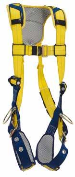 Comfort Vest-Style Harness 1100748 X- Back D-ring, tongue buckle leg straps, comfort