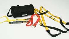 All Aerial Kits include Workman Vest-Style Harness, Workman Shock-Absorbing Lanyard, and convenient storage bag.