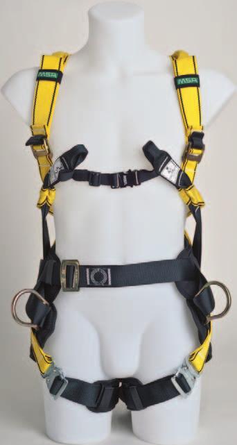 everything the Premier harness offers and more, incorporating a waist belt and pad and hip positioning D-rings, making this the perfect harness for Utility work.