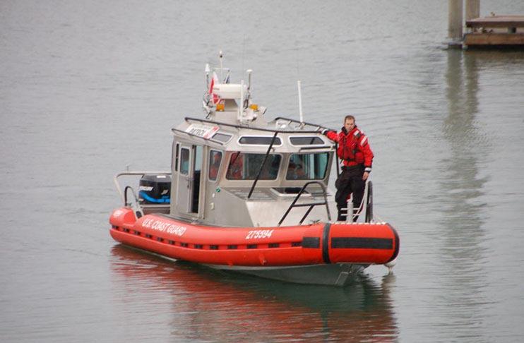 13 rescued from sinking charter boat The United States Coast Guard Auxiliary in Homer Alaska, on April 25 rescued 13 people from a sinking charter vessel.