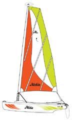 99 m² Hull Construction: Rotomolded Polyethylene MARTINIQUE Hobie Wave The Hobie Wave is an easy-to-sail, easy-to-rig ride that will have you smiling.