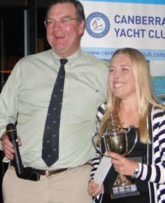In addition to the great season away at regatta he has won locally this year culminating in another Club Championship.