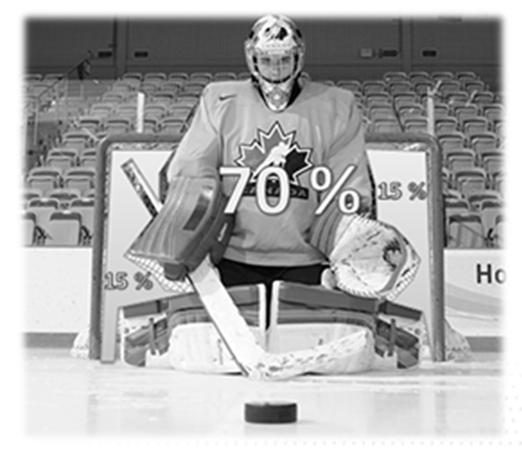 goalies should get a custom to play at the top of the crease. On a mental side, shooters visually cannot see as much of the net to shoot on.