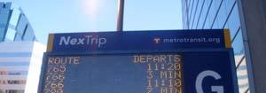 Real Time Signs Next Bus Arrival